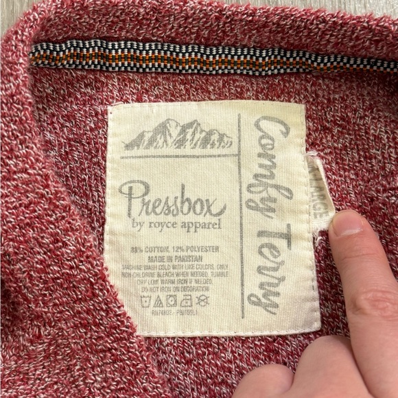 Pressbox Royce Apparel Alabama Sweatshirt Women Size XL Red Casual Comfy Terry - Picture 11 of 13